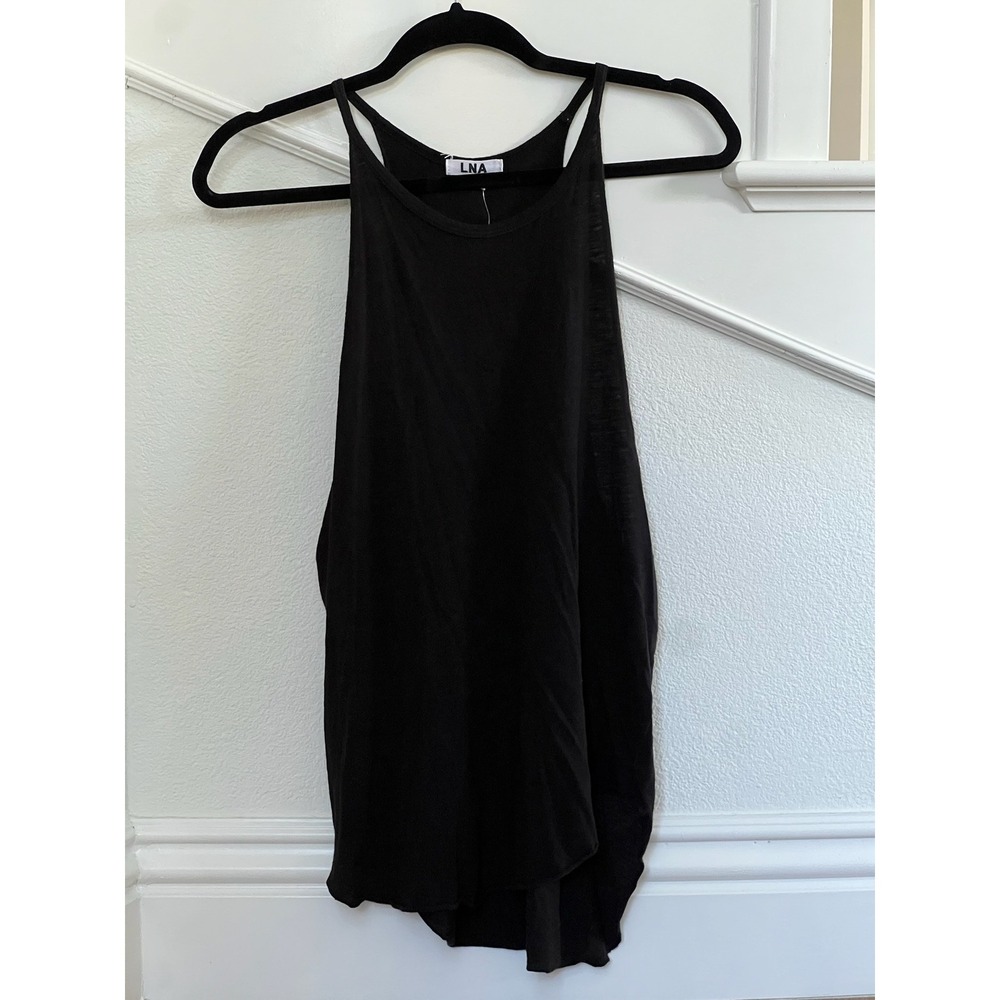 LNA Black Racerback Tank Top